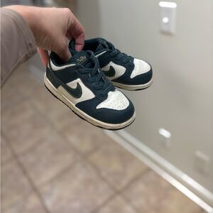 Nike Kids' Navy and White Sneakers